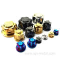 Precision Titanium Alloy Closed Nut Motorcycle Modification